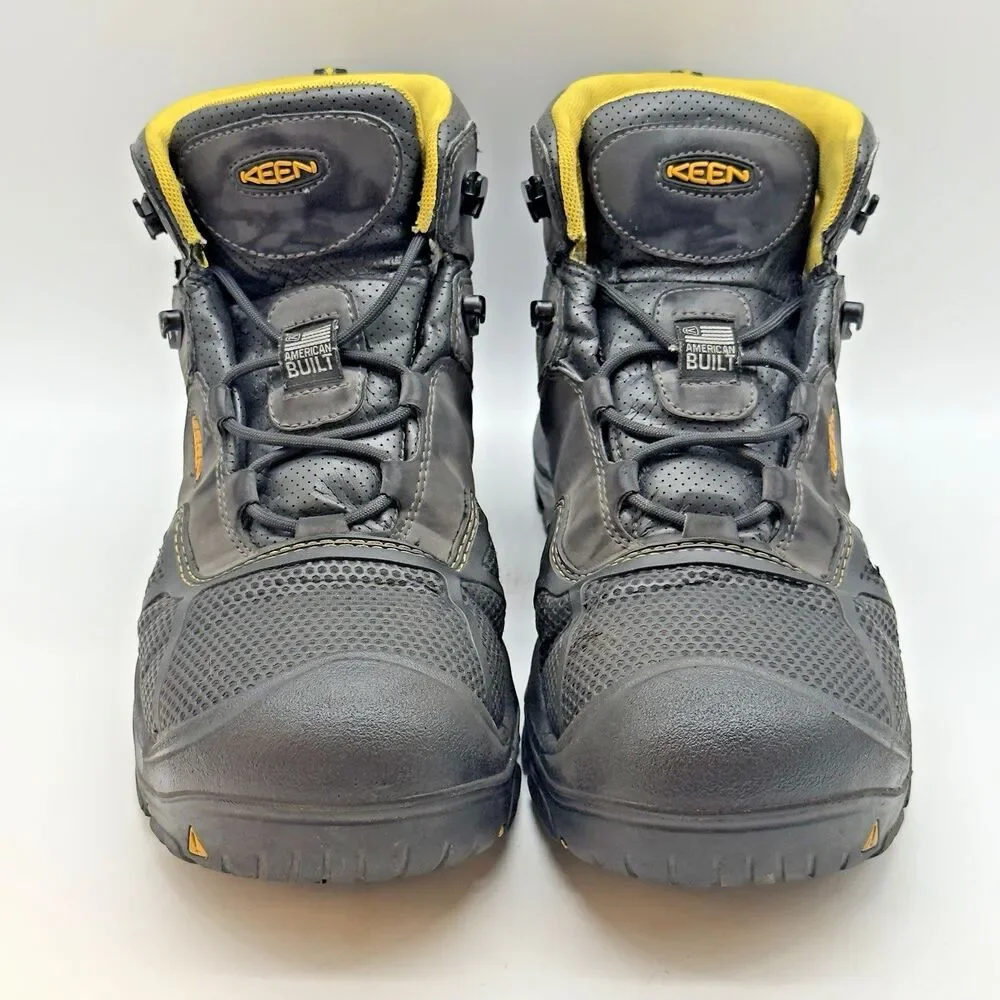 Keen Logandale Utility Waterproof Steel Toe Work Boot Men's 11D Black Lace Up